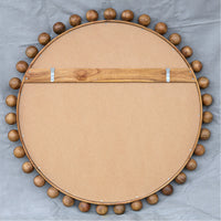 Uttermost Cyra Wood Beaded Round Mirror