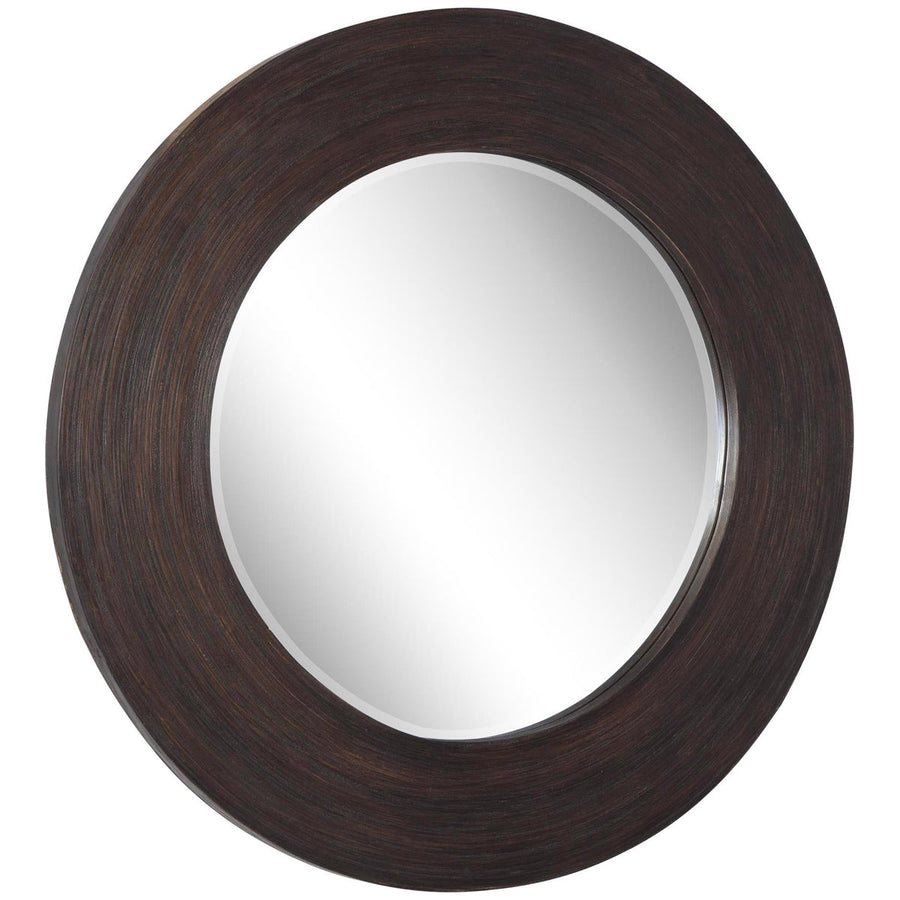 Uttermost Dutton Dark Walnut Round Mirror