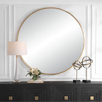 Uttermost Junius Large Gold Round Mirror