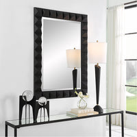 Uttermost Studded Black Mirror