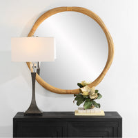 Uttermost Salina Round Bamboo Mirror