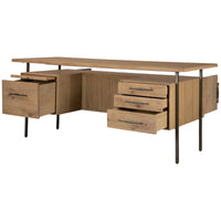 Four Hands Lauren Desk - Natural Resawn Oak