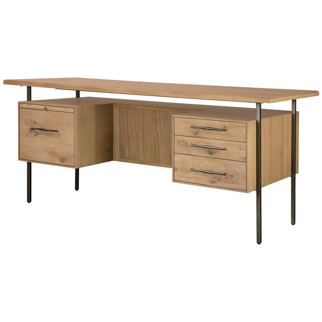 Four Hands Lauren Desk - Natural Resawn Oak