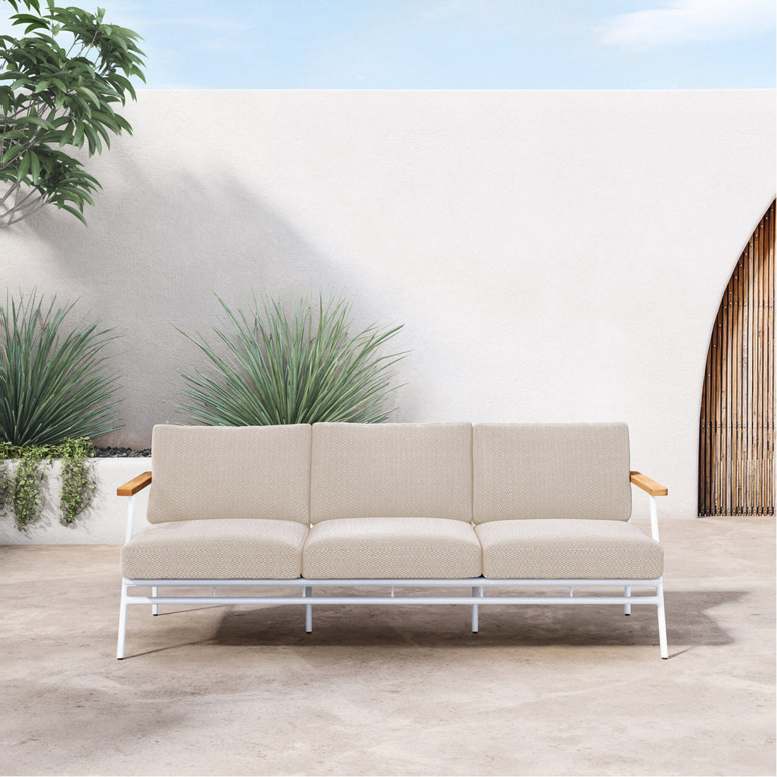 Four Hands Aroba 78-Inch Outdoor Sofa