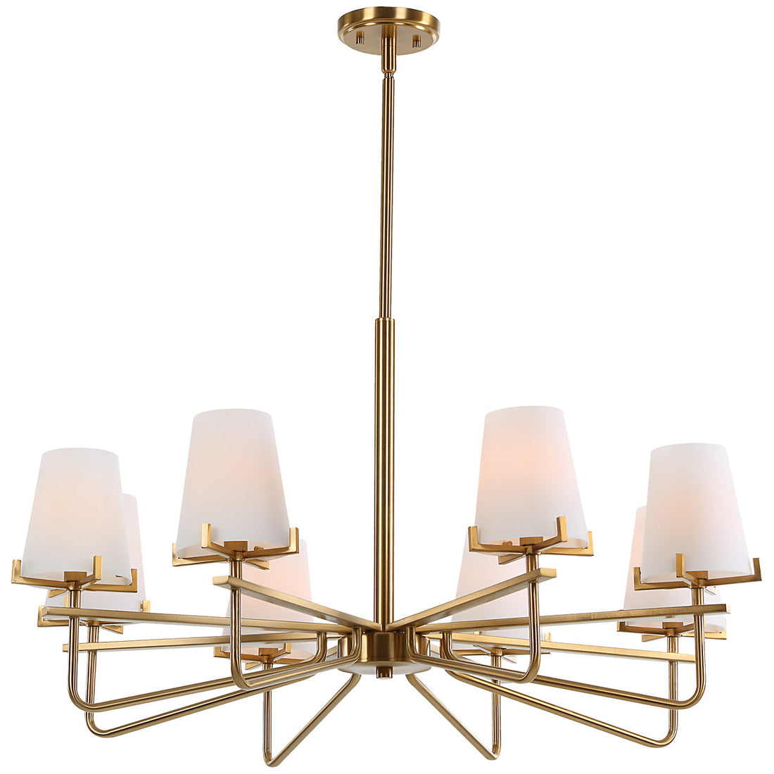 Uttermost Lassen 8-Light Brass Chandelier