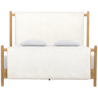 Four Hands Berman Bowen Queen Bed - Sheepskin Natural