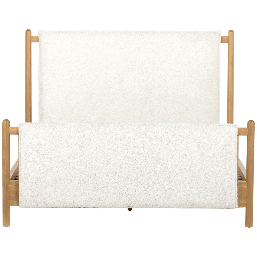 Four Hands Berman Bowen Queen Bed - Sheepskin Natural