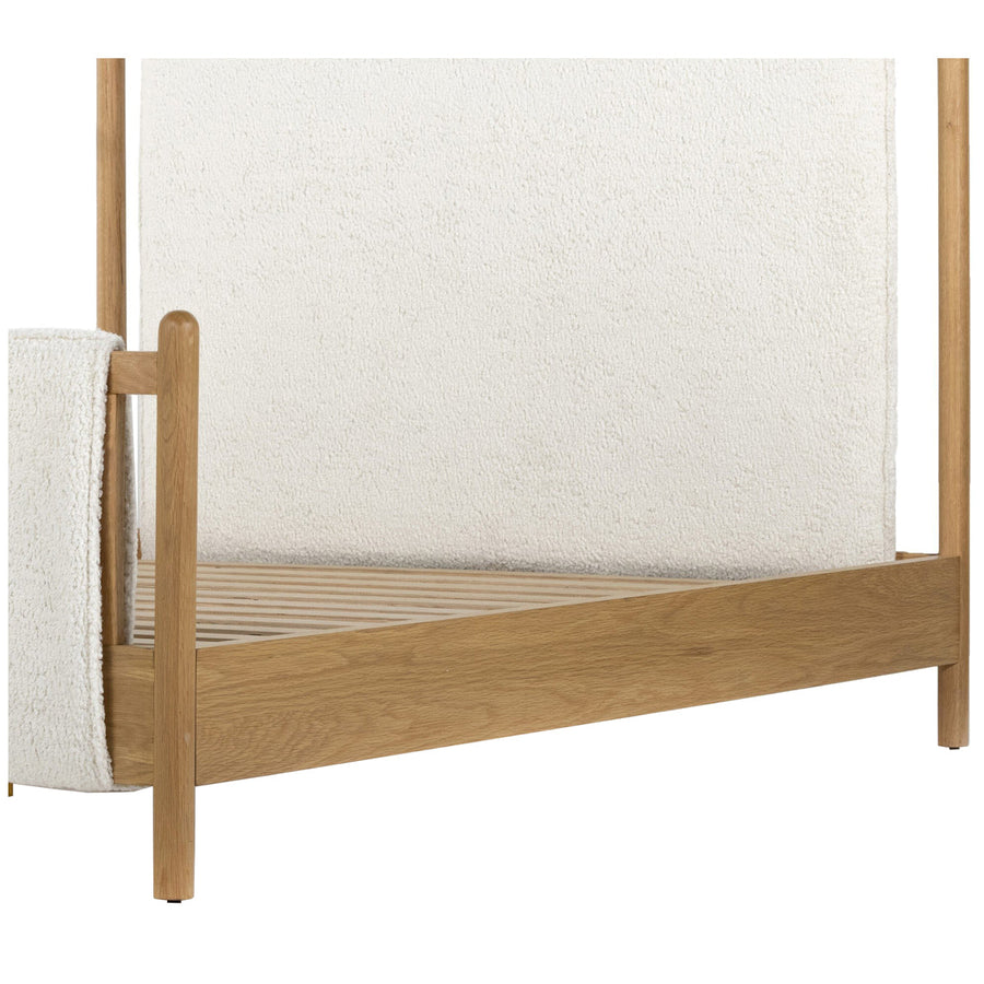 Four Hands Berman Bowen Queen Bed - Sheepskin Natural