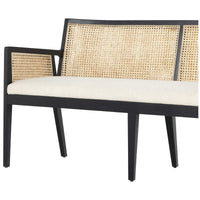 Four Hands Antonia Cane Dining Bench - Savile Flax