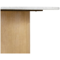 Four Hands Pilo Dining Table - Italian White Marble