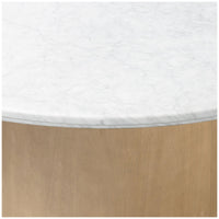 Four Hands Pilo Dining Table - Italian White Marble