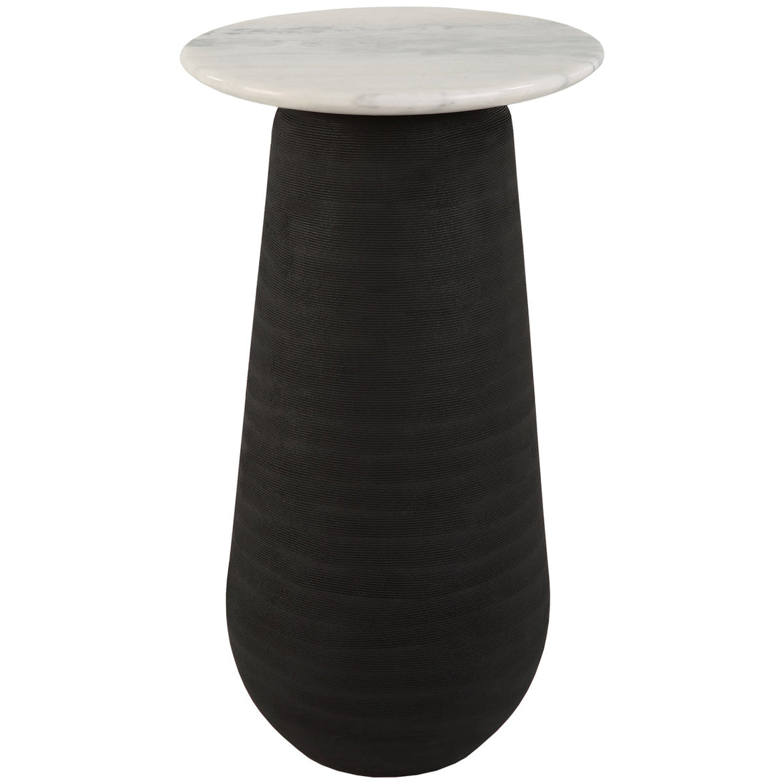 Uttermost Total Eclipse Marble Accent Table