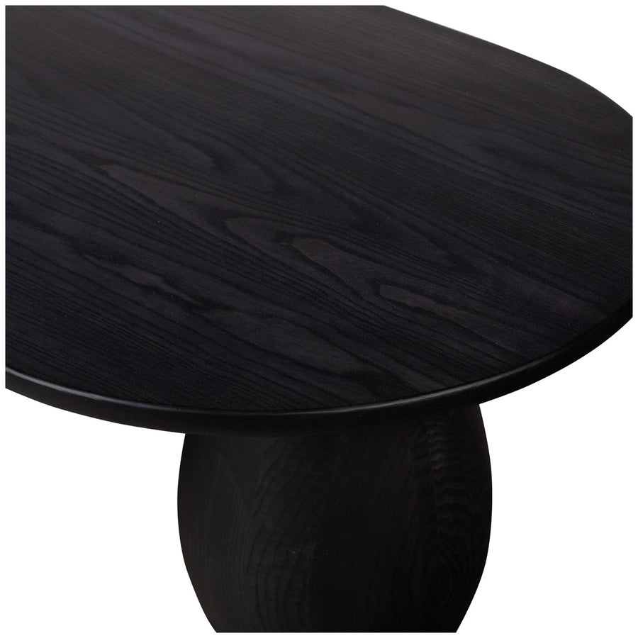 Four Hands Belfast Merla Wood Coffee Table - Black Wash Ash Veneer