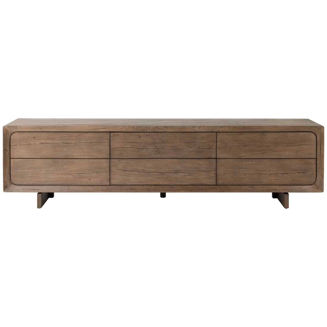 Four Hands Bina Henry Media Console - Rustic Grey Veneer