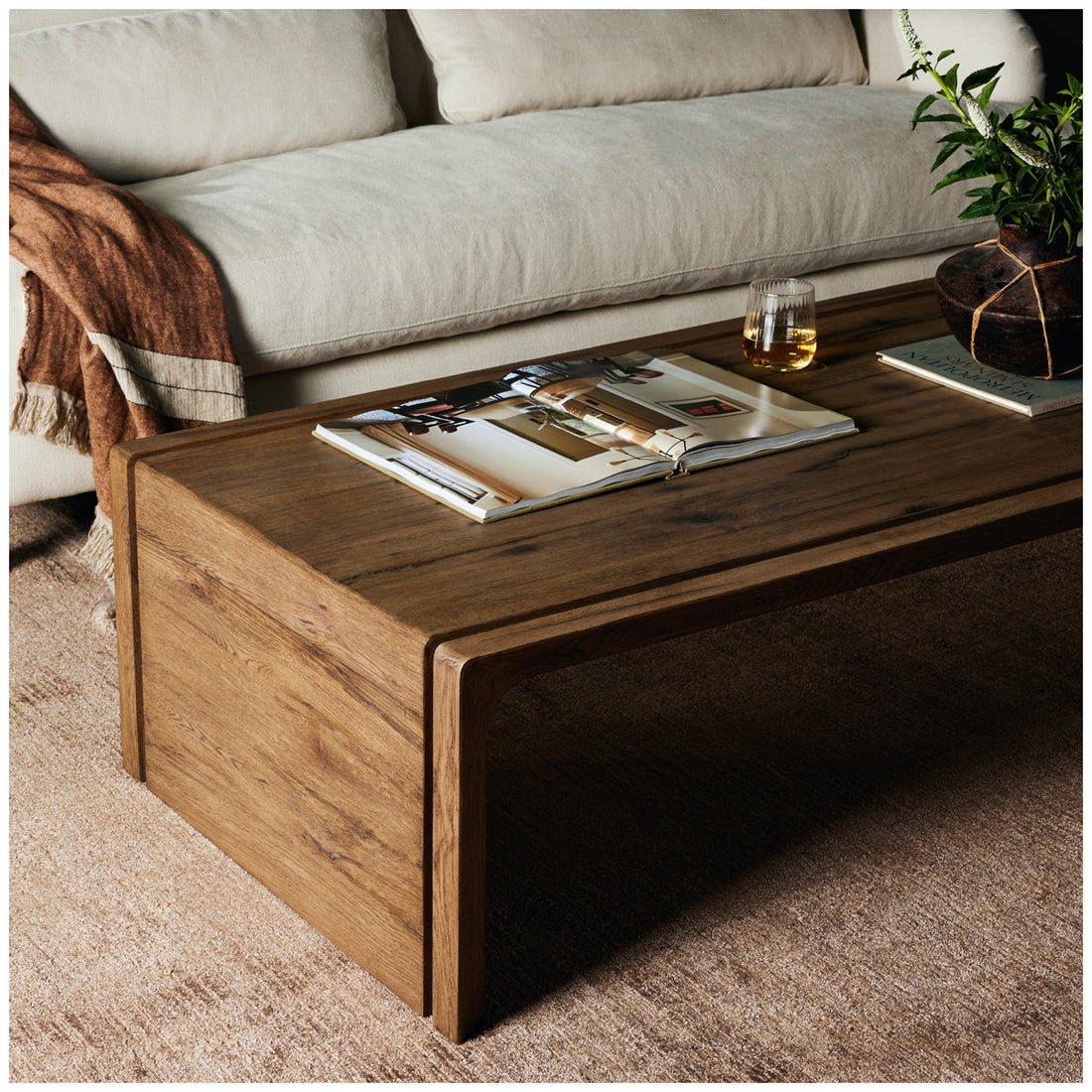 Four Hands Bina Henry Coffee Table - Rustic Grey