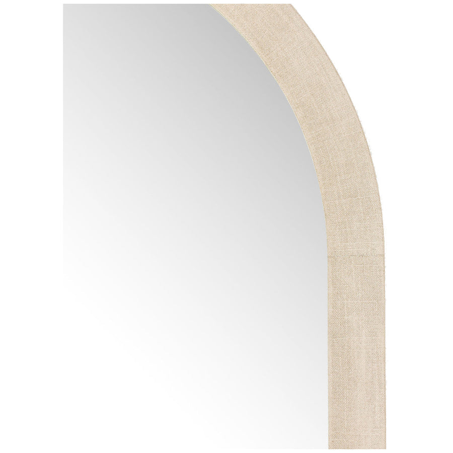 Four Hands Cressida Floor Mirror - Ivory Painted Linen