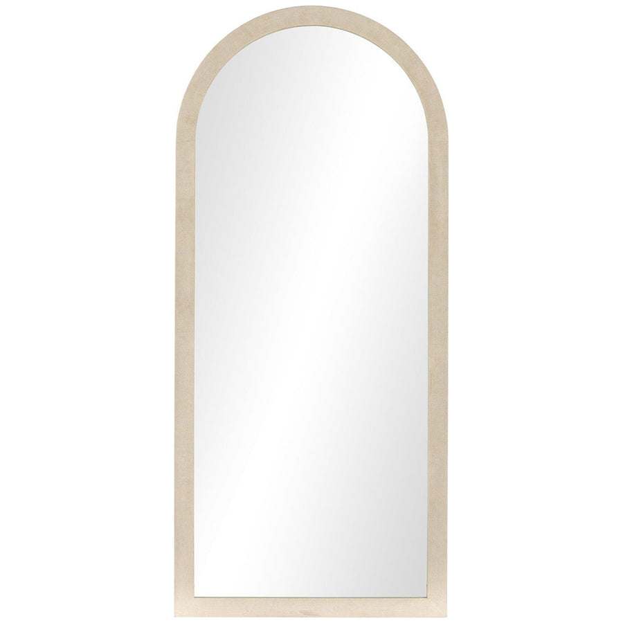 Four Hands Cressida Floor Mirror - Ivory Painted Linen