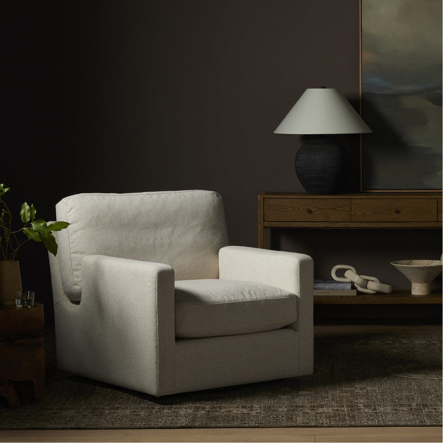 Four Hands Andrus Swivel Chair - Antwerp Natural