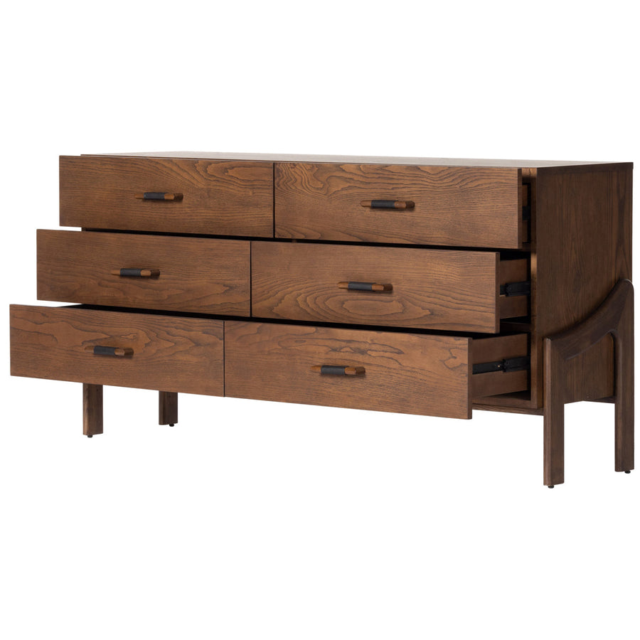 Four Hands Bolton Halston 6-Drawer Dresser - Terra Brown Ash