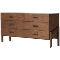 Four Hands Bolton Halston 6-Drawer Dresser - Terra Brown Ash