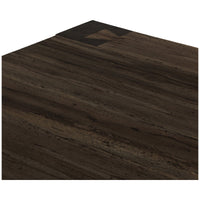 Four Hands Abaso Coffee Table - Ebony Rustic Wormwood Oak