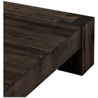 Four Hands Abaso Coffee Table - Ebony Rustic Wormwood Oak