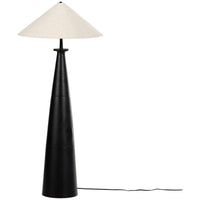 Four Hands Asher Innes Tapered Shade Floor Lamp - Matte Black Cast