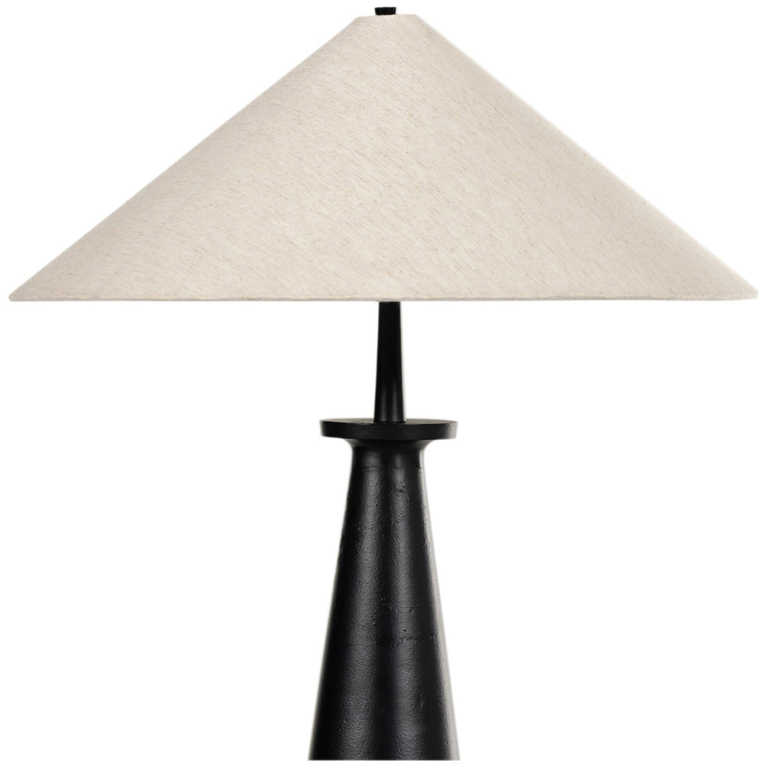 Four Hands Asher Innes Tapered Shade Floor Lamp - Matte Black Cast