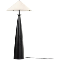 Four Hands Asher Innes Tapered Shade Floor Lamp - Matte Black Cast