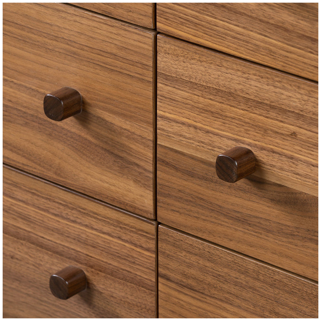 Four Hands Arturo 6-Drawer Dresser - Natural Walnut Veneer