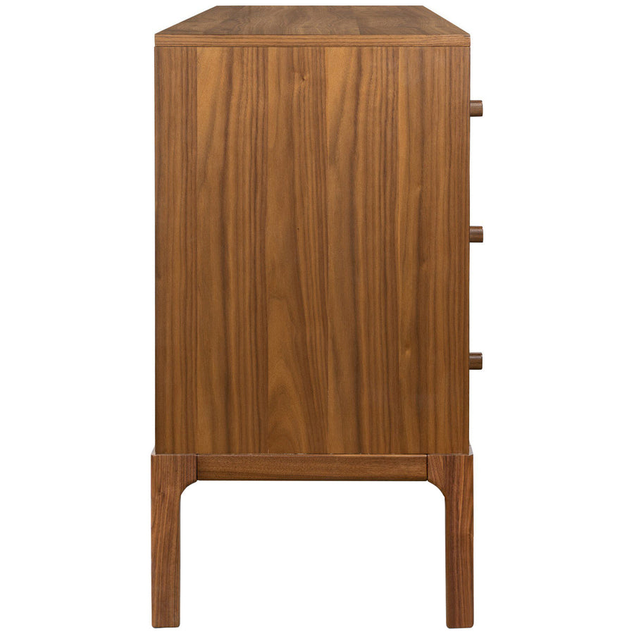 Four Hands Arturo 6-Drawer Dresser - Natural Walnut Veneer