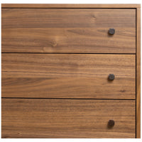 Four Hands Arturo 6-Drawer Dresser - Natural Walnut Veneer