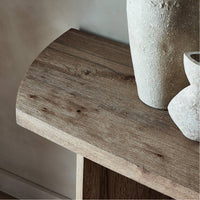 Four Hands Brinton Console Table - Rustic Oak Veneer