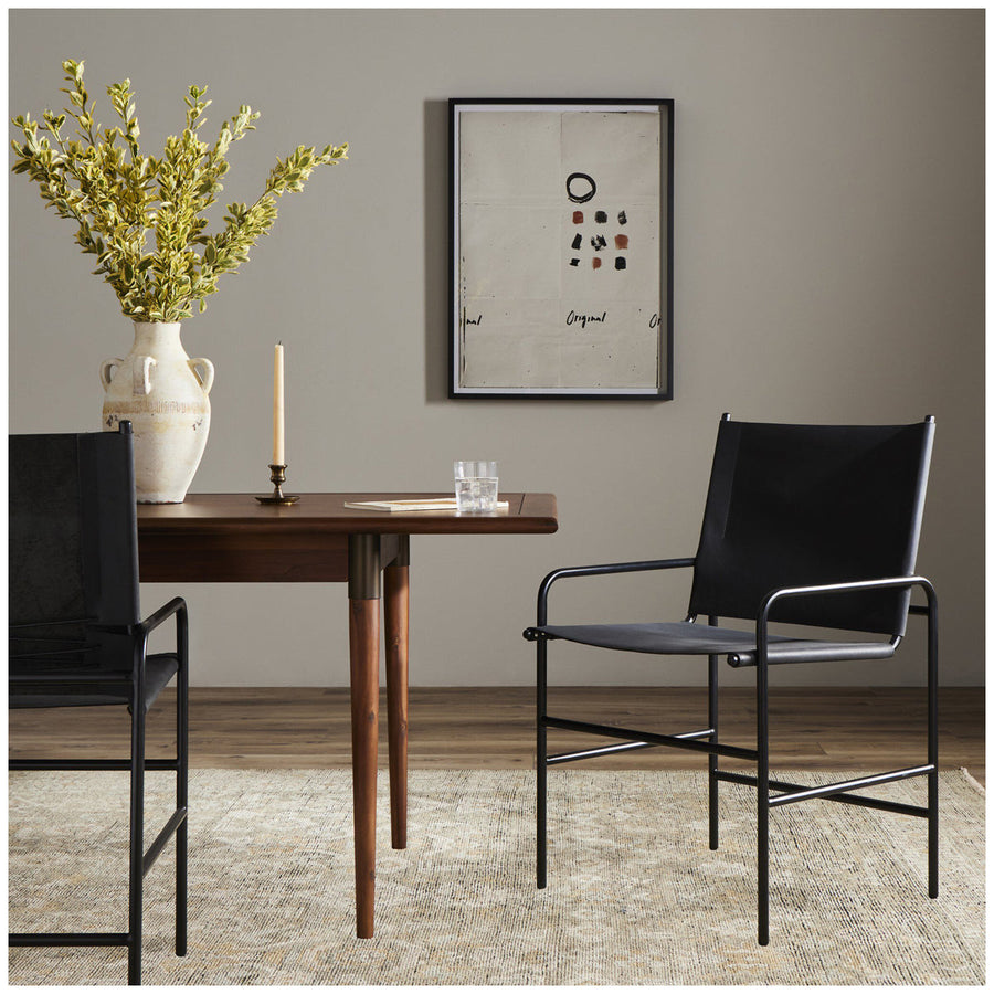 Four Hands Stockholm Dining Armchair - Ebony Natural