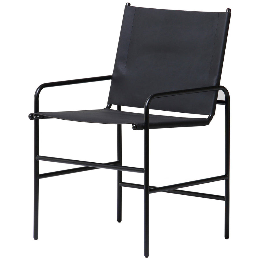 Four Hands Stockholm Dining Armchair - Ebony Natural