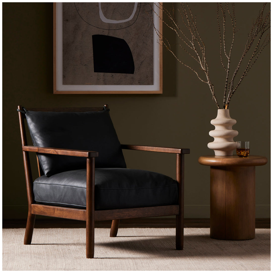 Four Hands Bolton Jamison Chair - Brickhouse Black