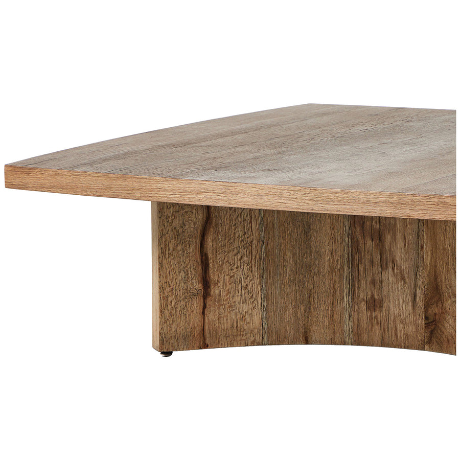 Four Hands Square Coffee Table - Rustic Oak Veneer