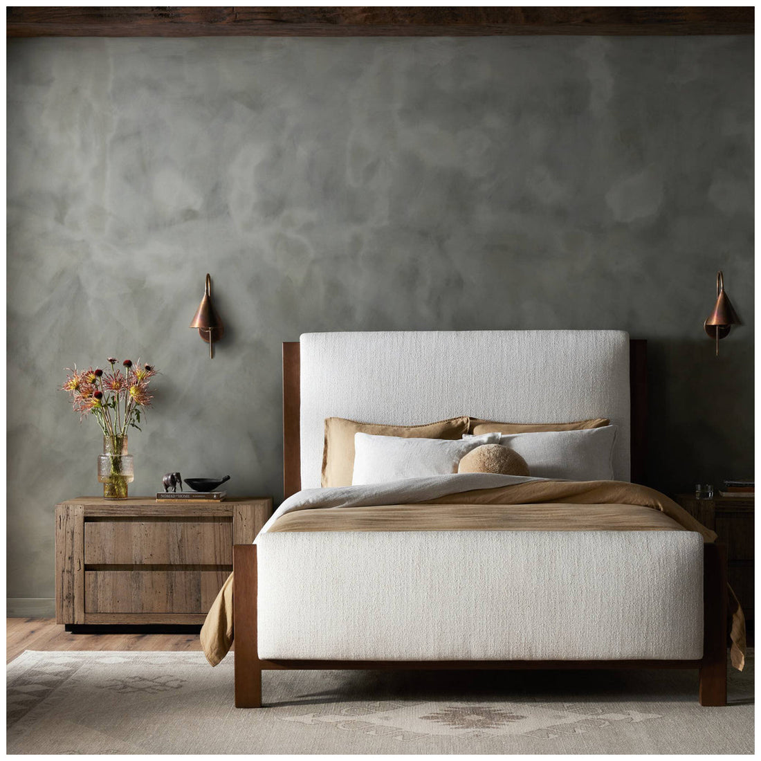 Four Hands Willem Bed - Saddle Tan Oak Veneer