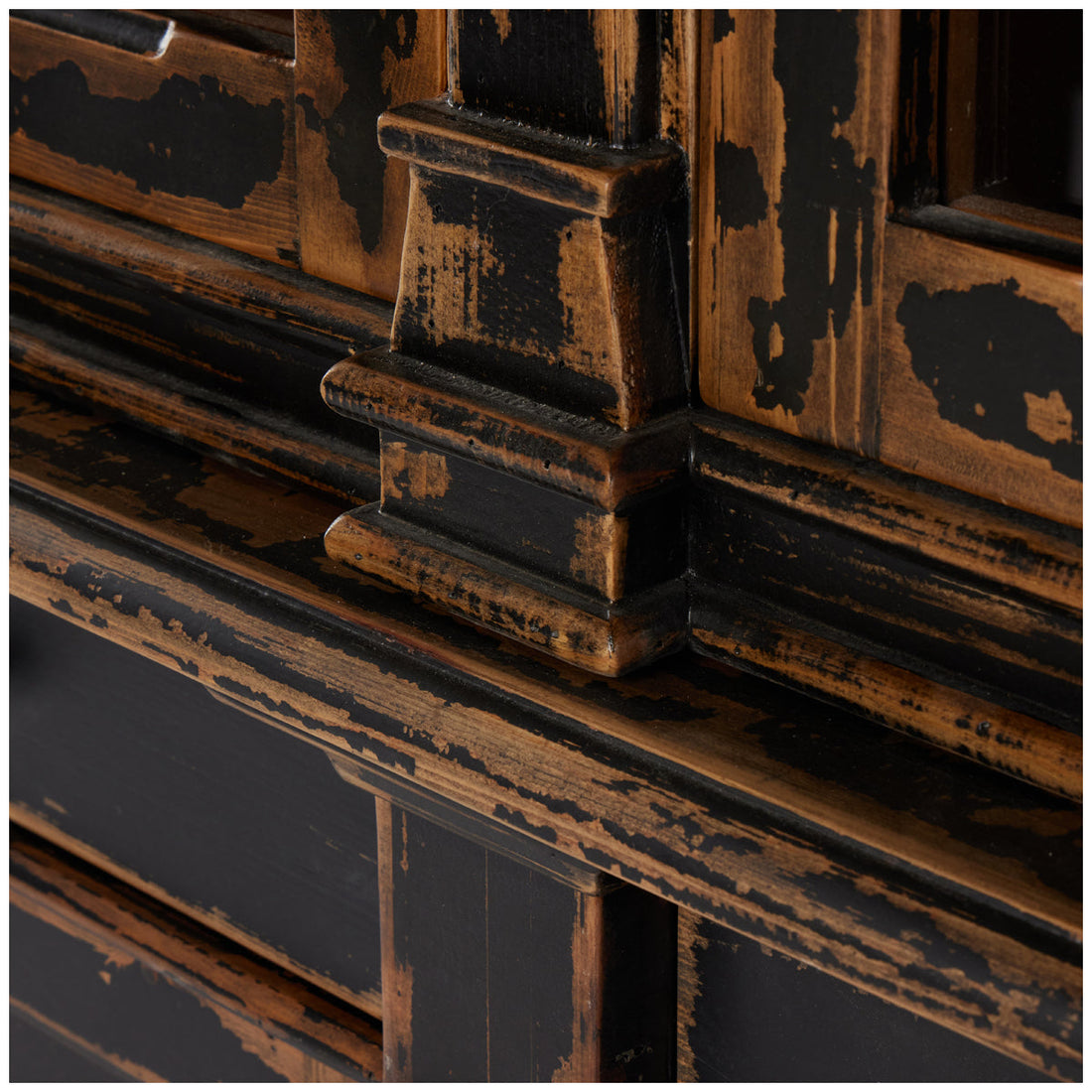 Four Hands Cordella Marjorie Cabinet - Distressed Black