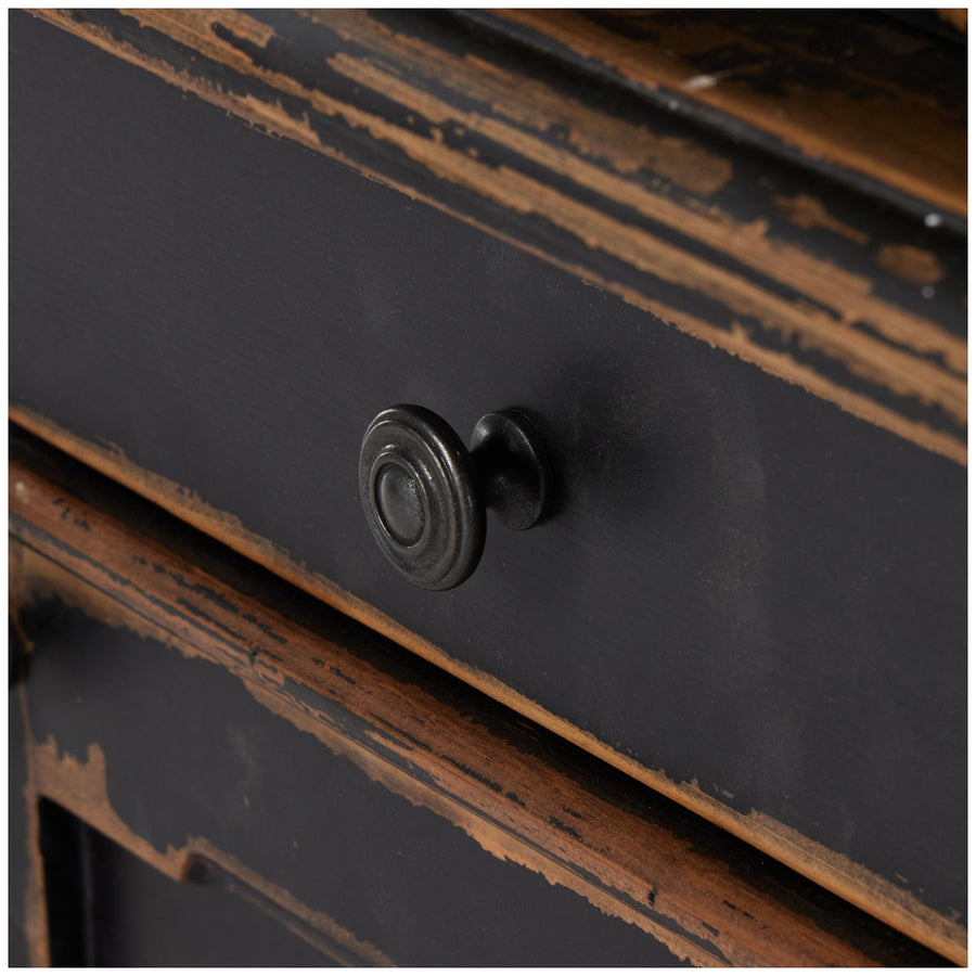 Four Hands Cordella Marjorie Cabinet - Distressed Black