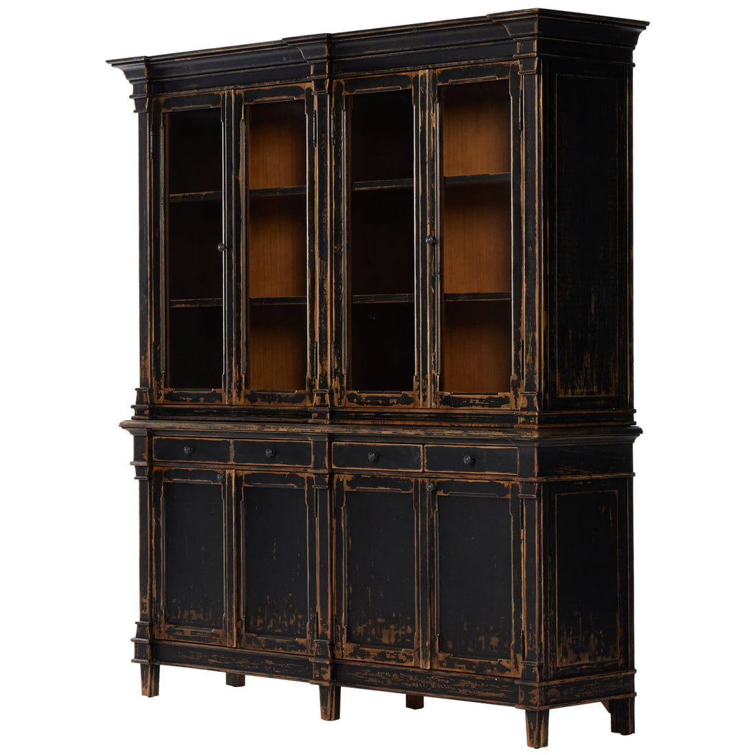 Four Hands Cordella Marjorie Cabinet - Distressed Black