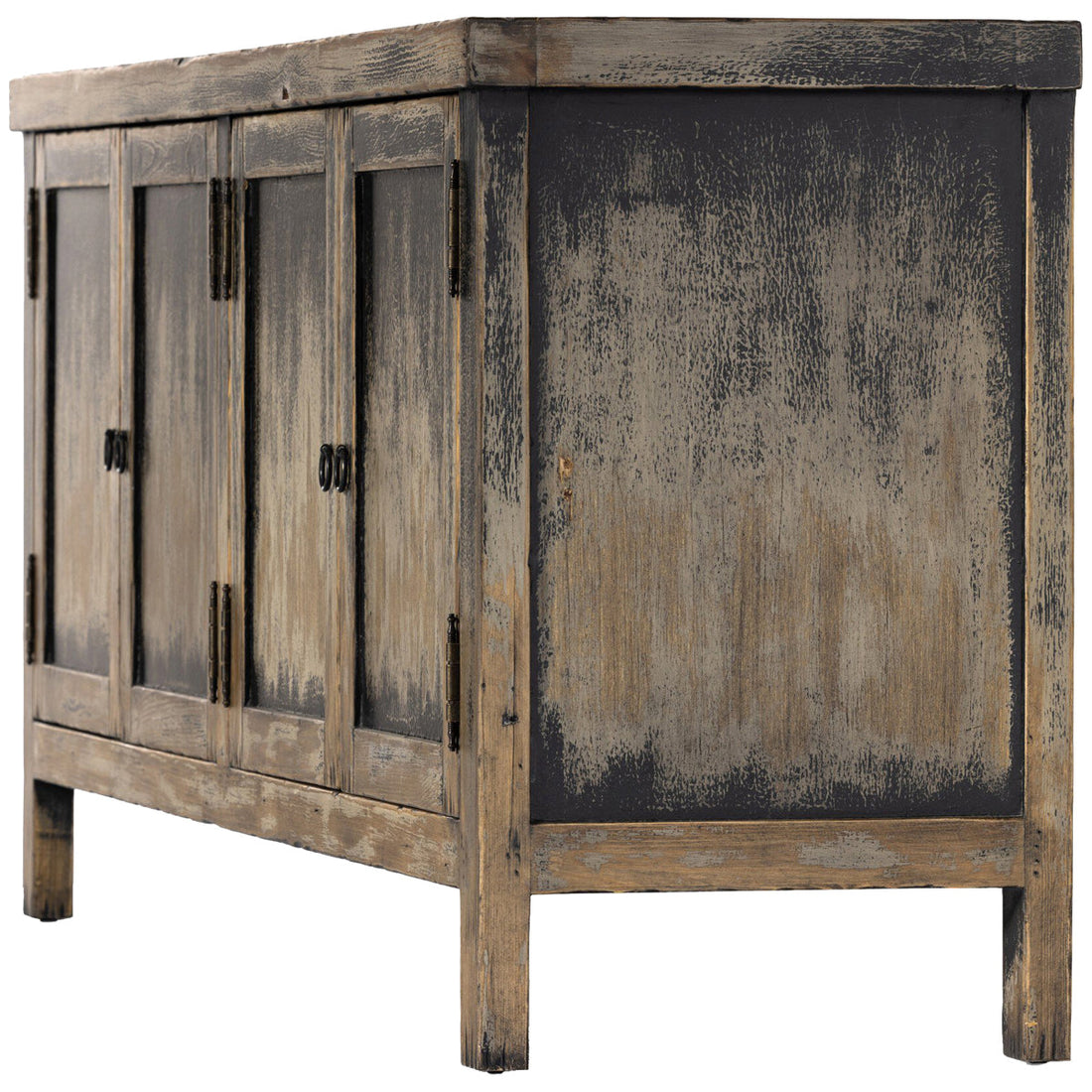 Four Hands Hitchens Media Console - Worn Black