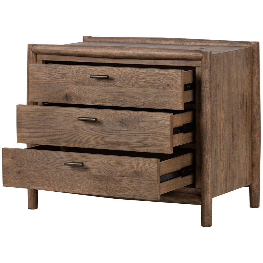 Four Hands Bolton Glenview Nightstand - Weathered Oak