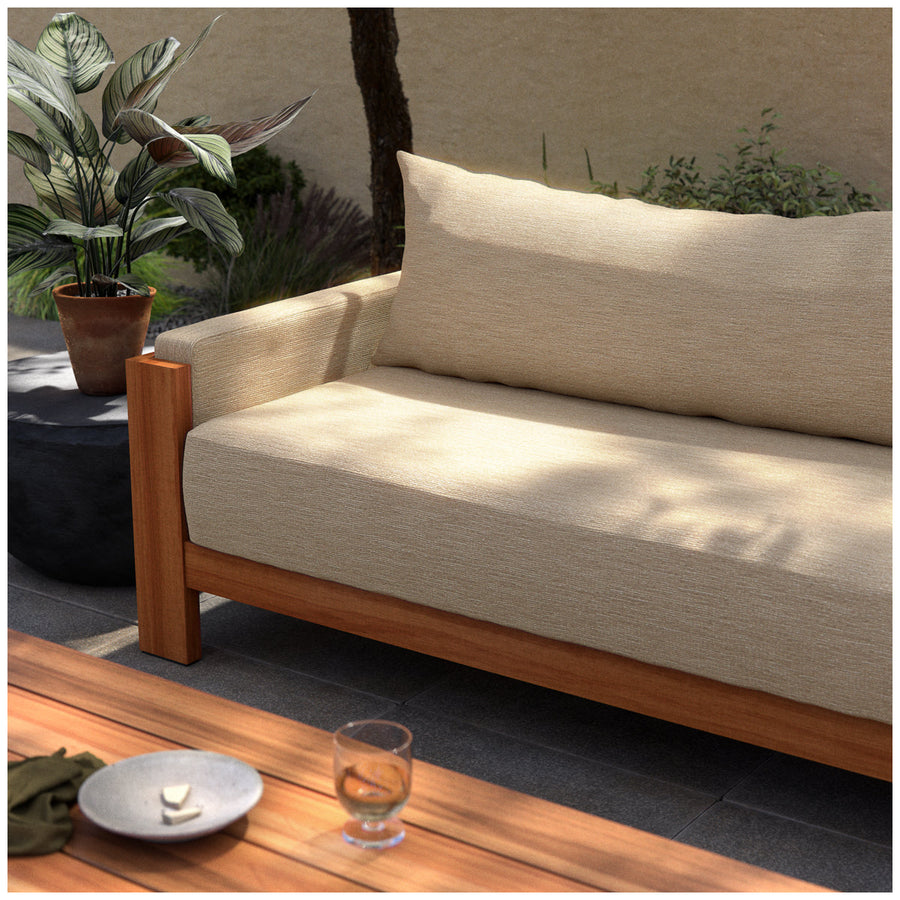 Four Hands Duvall Chapman 106-Inch Outdoor Sofa - Casa Cream