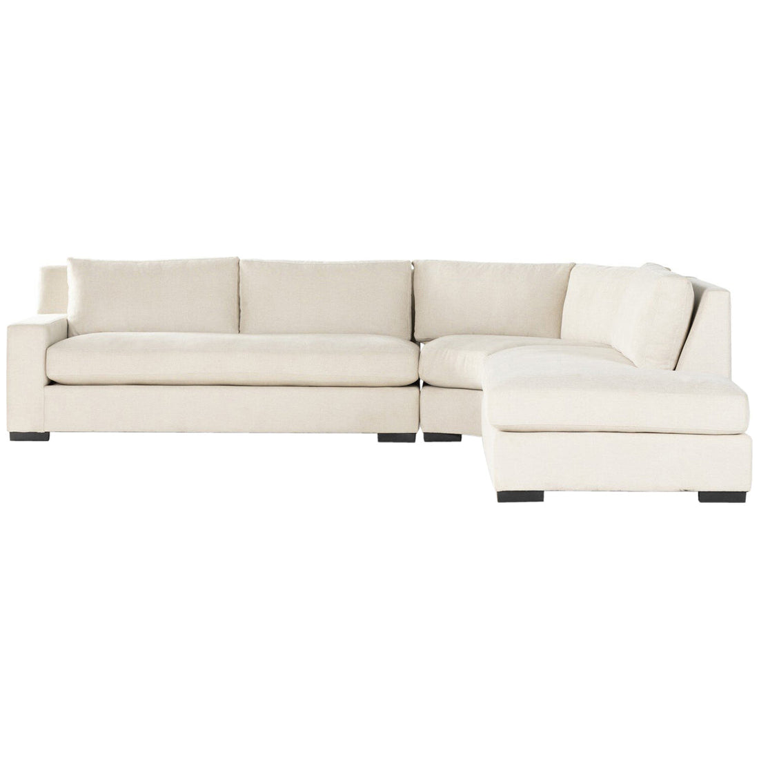 Four Hands Atelier Albany 3-Piece Sectional - Alcott Fawn