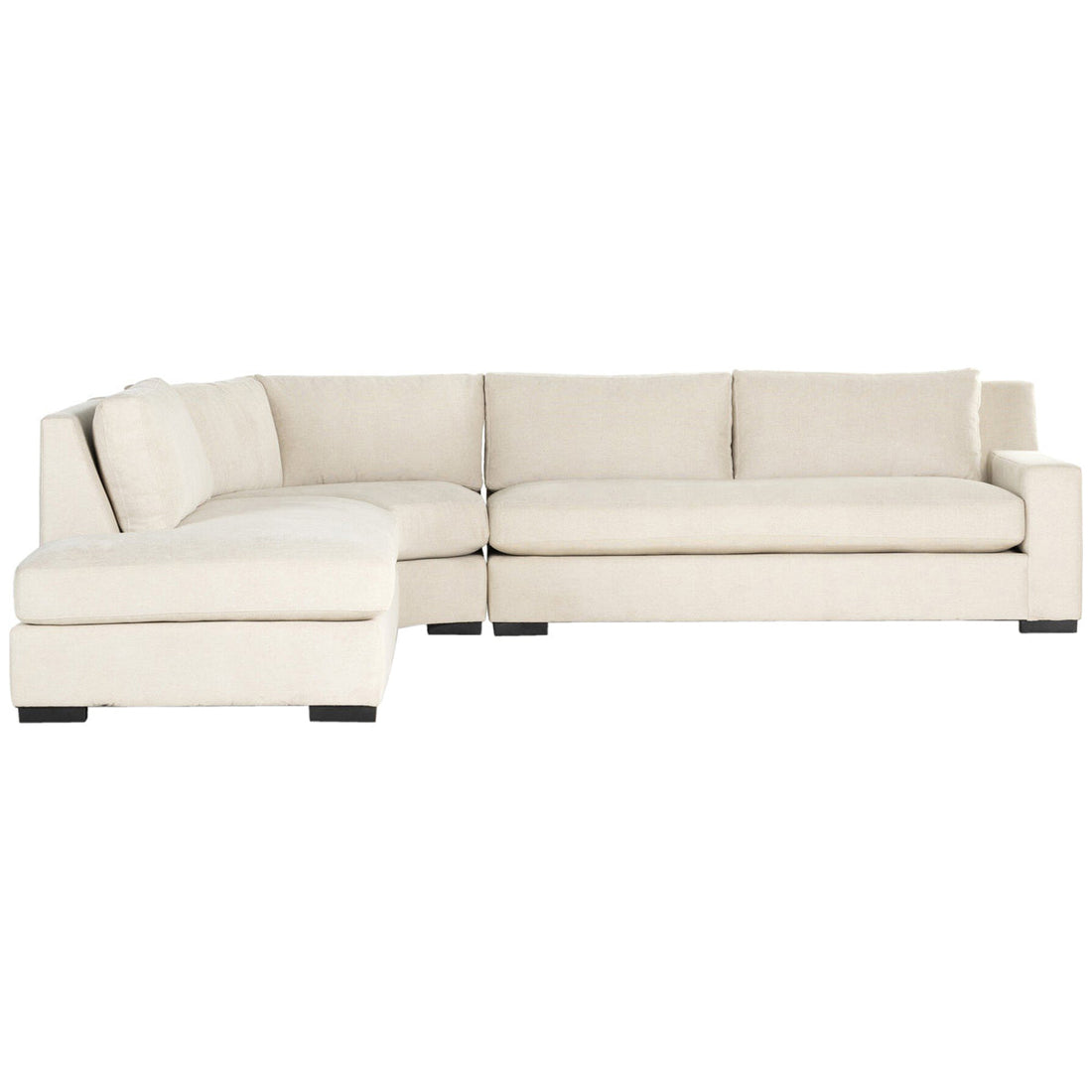 Four Hands Atelier Albany 3-Piece Sectional - Alcott Fawn