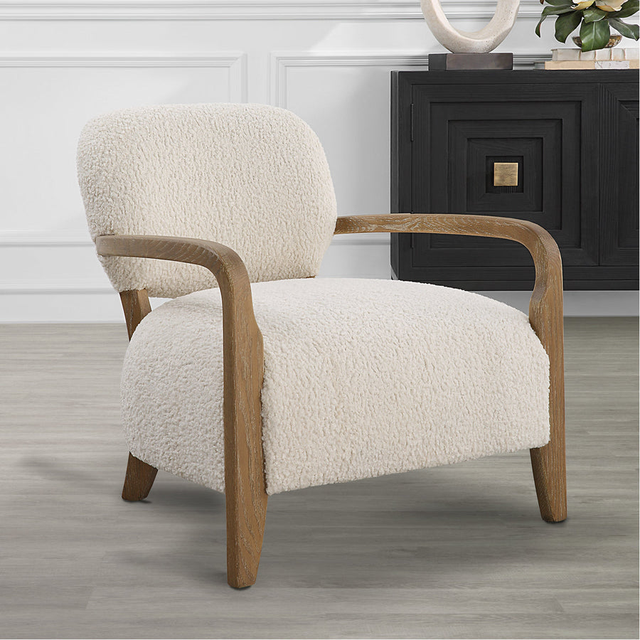 Uttermost Telluride Natural Shearling Accent Chair