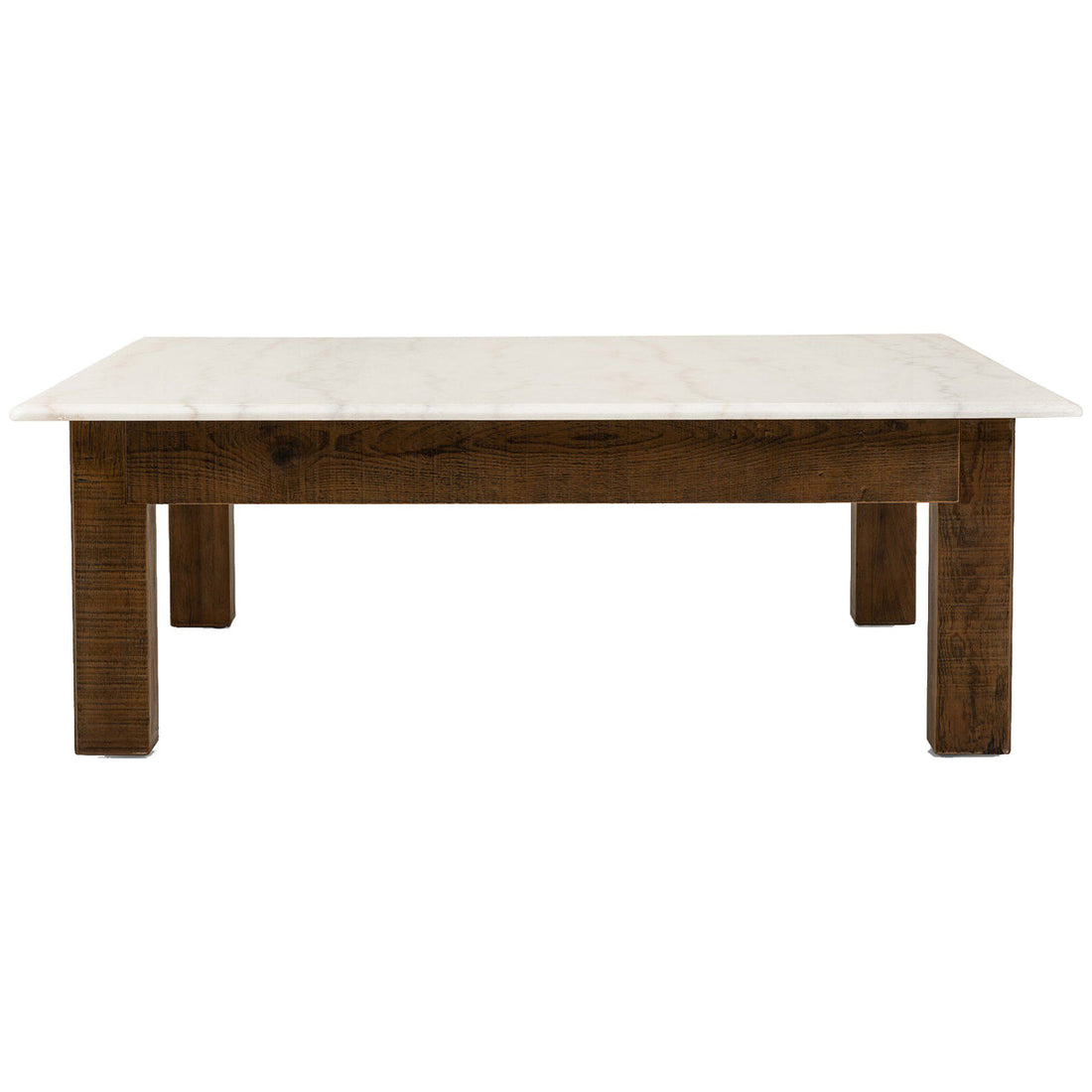 Four Hands Jessa Coffee Table - Honed White Marble