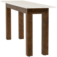 Four Hands Jessa Console Table - Honed White Marble