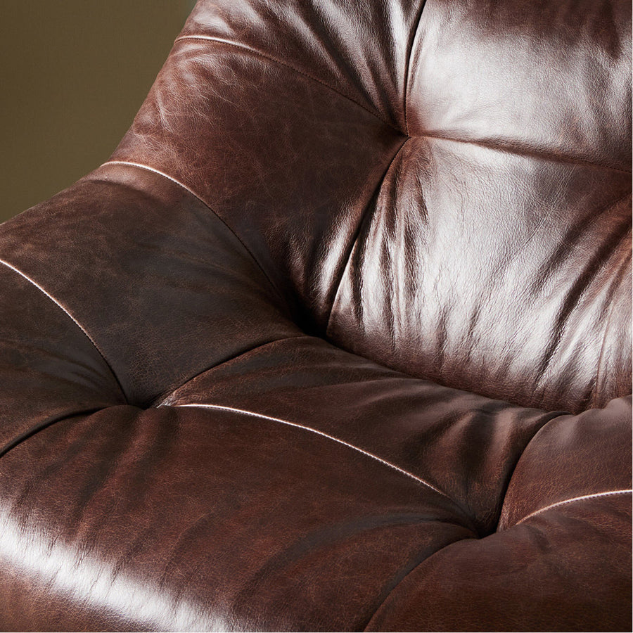 Four Hands Farley Swivel Chair - Conroe Cigar